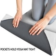 thumbnail image 3 of Pug and Footprint Hot Yoga Mat Towel Non Slip for Hot Yoga - Quick-Drying Yoga Mat Cover with 4 Corner Pockets with Travel Bag - Hot Yoga Towel Non Slip Grip Moisture Wicking Sweat 70"x26", 3 of 6
