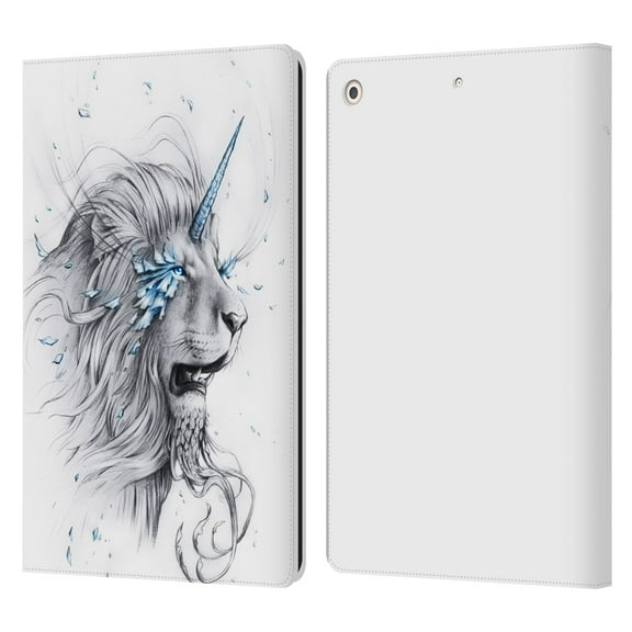 Head Case Designs Officially Licensed Jonas "JoJoesArt" Jödicke Wildlife 2 Lion Soul Leather Book Wallet Case Cover Compatible with Apple iPad 10.2 2019/2020/2021