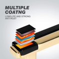 thumbnail image 3 of Cabinet Handles Solid Pullscenters Matte Black And Shiny Bright Gold Color Combined Metal Drawer Pulls Bar Cabinet Hardware For Refresh Home Im Nubic, 3 of 5