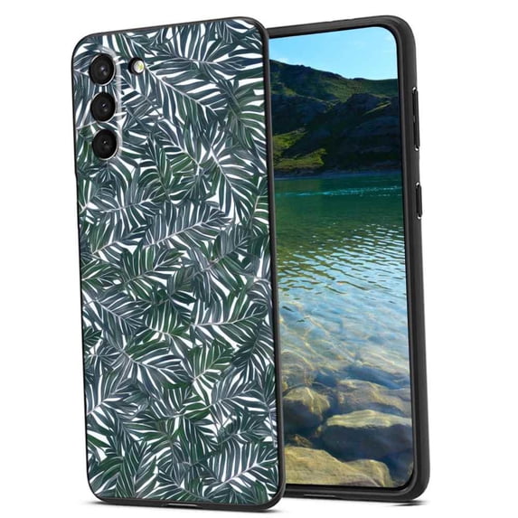 Compatible with Samsung Galaxy S21 Phone Case, Leaves-1 Case Men Women, Flexible Silicone Shockproof Case for Samsung Galaxy S21
