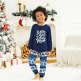 thumbnail image 4 of PatPat Ensembles de Pyjamas de Noël Assortis pour la Famille, Haut à Lettres Mosaïque et Pantalon Renne (Résistant aux Flammes), 4 of 9