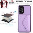 thumbnail image 5 of Allytech Galaxy A13 4G Wallet Case with Shoulder Strap, Luxury PU Leather RFID Blocking Protectve Anti-Scratch Bumper Cards Slots Magnetic Closure Phone Case Cover for Samsung Galaxy A13 4G, Purple, 5 of 9