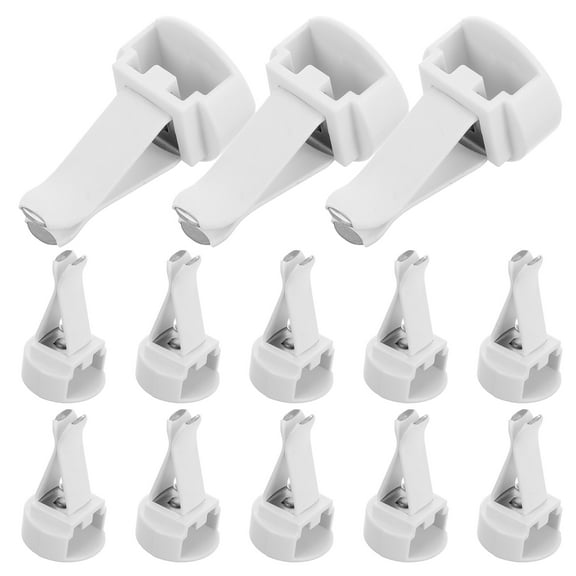 IDEANATEGRATE White Plastic Vent Clips 25Pcs for Car Air Vents and Improved Driving Experience