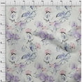 thumbnail image 4 of oneOone Cotton Poplin Twill Medium Purple Fabric Floral & Sewing Material Print Fabric By The Yard 56 Inch Wide, 4 of 6
