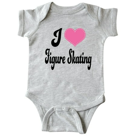 

Inktastic I Love Figure Skating Gift Baby Girl Bodysuit