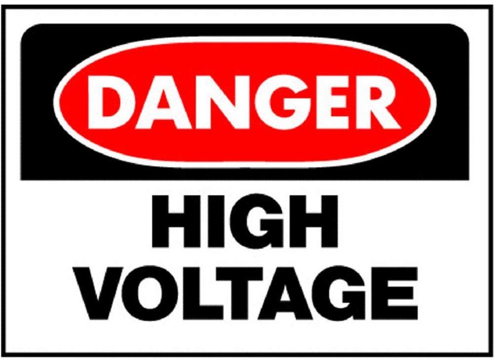 HY KO Products 508 Danger HIGH Voltage Heavy Duty Plastic OSHA Sign 10 HY KO Products 508 Danger HIGH Voltage Heavy Duty Plastic OSHA Sign 10