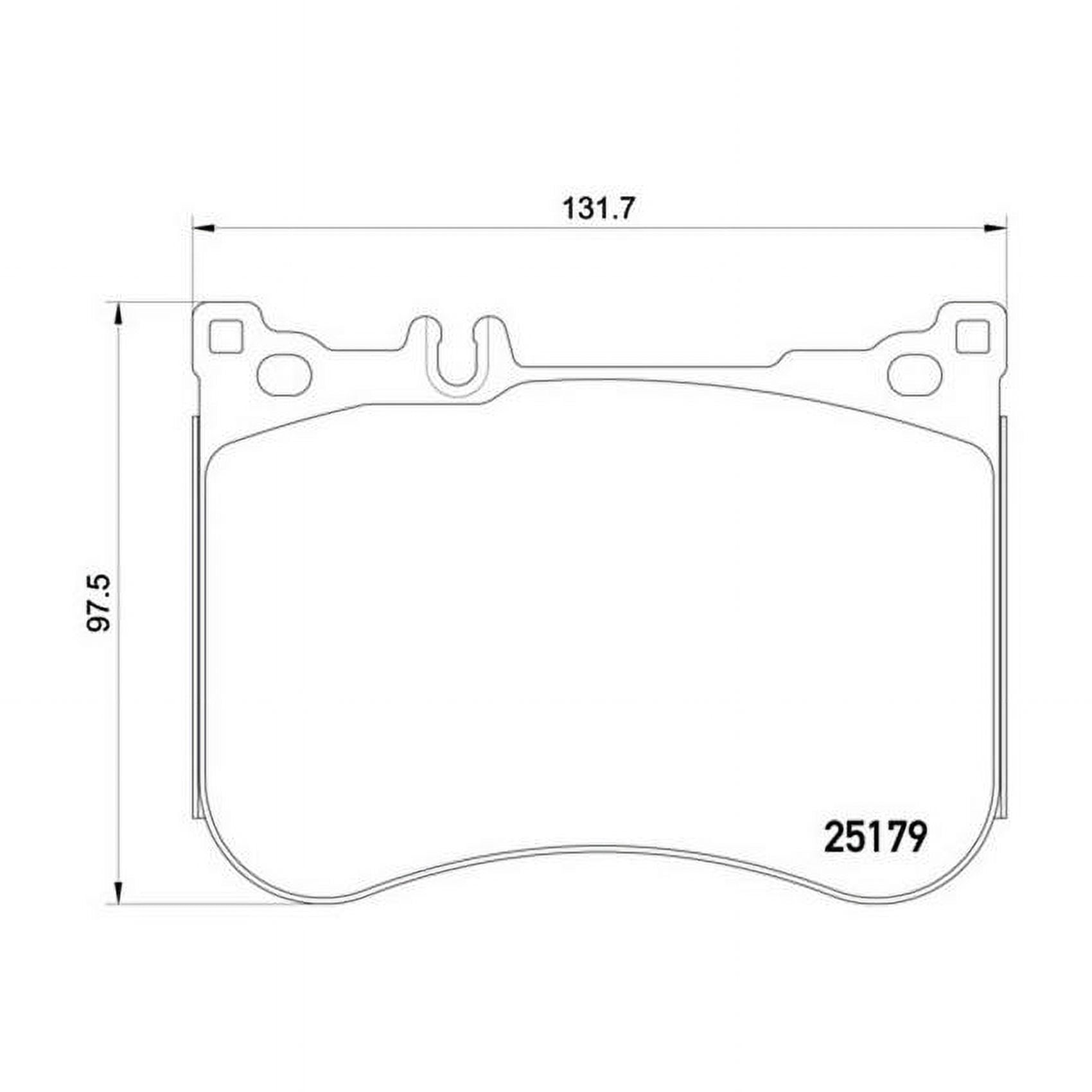 Brembo P50095 Premium Low-Met OE Equivalent Pad