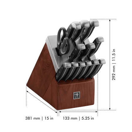 Henckels - Statement 14-pc Self-Sharpening Knife Block Set - Brown