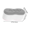 thumbnail image 2 of WEUVEB 4Ud Protectores Autoadhesivos Para Asiento De Inodoro Gris Antideslizantes, 2 of 8