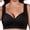 Black, variant on Sports Jelly Bras for Women Front Closure Wireless Camisole Plus Size Comfort Underwear Strapless Bra