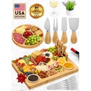 Tagliere Bamb&ugrave; JumblWare - Set Completo Per Formaggi E Salumi Con Coltelli E Ciotole