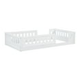 thumbnail image 6 of Euroco Wood Twin Size Platform Bed with Guardrail for Toddler and Kids, 6 of 13