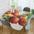 thumbnail image 2 of Yayeee Tablecloths 60" x 120" Rectangle Wrinkle Resistant Party Table Cover, Orange Floral Tomatoes, 2 of 8