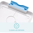 thumbnail image 6 of Flexnlock Kids Platinum Silicone Food Tray Lunch Box Set With Accessories - Leak Proof, Clean Lid Design, Microwavable, Dishwasher Safe, Freezer Safe, and BPA-Free/ Toy World (Blue), 6 of 9