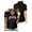Black, variant on Daz Games Logo Golf Shirt Women Short Sleeve Half Zip Sports Tops