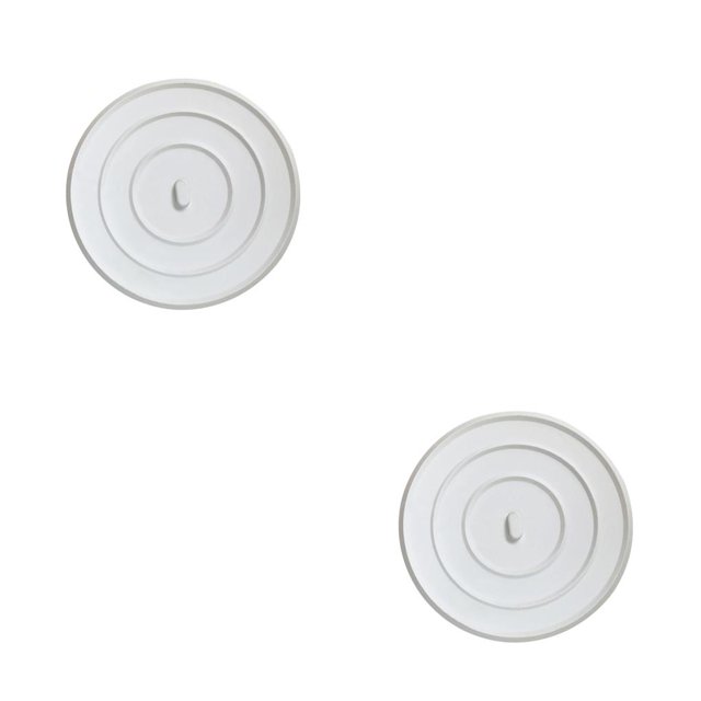 Yuarrent 10 piezas de tapón de fregadero impermeable con mango tapón de drenaje cubierta de bañera gruesa herramienta de tapón de 4-1/2 pulgadas 2piezas