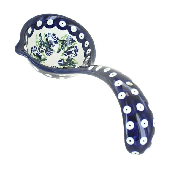 Blue Rose Polish Pottery Sweet Annie Soup Ladle