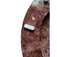 thumbnail image 3 of Dream Bath Heavy Duty Round Toilet Seat with non-slip seat and quick-attach easy install hardware, Marbleized Wood Burgundy, 3 of 6