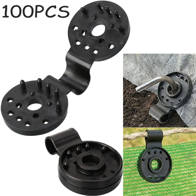100pcs-Pack Sails Privacy Screen Tarp Hang Clip Instant Grommet Garden Tools Shade Cloth Plastic Clips Shade Cloth Heavy Duty Lock Grip