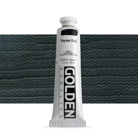 Golden Heavy Body Artist Acrylic, 2 oz, Paynes Gray