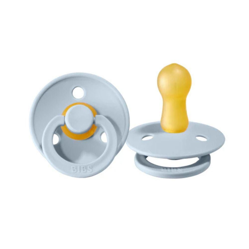 BIBS Sucette | Ensemble de 2 Sucettes | Taille 6-18 Months Sucette en caoutchouc nature