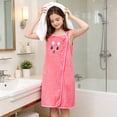 thumbnail image 1 of 1 Children's Bath Towel/bathrobe Wearable Children's Bathrobe Cute Bunny Ear Bathrobe Beach Pool Towel Absorbent And Soft Bath TowelCute Candy Color Pool Beach, 1 of 6