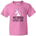 thumbnail image 3 of Inktastic My Mema Loves Me Girl Unicorn Youth T-Shirt, 3 of 5