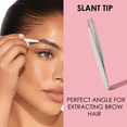 thumbnail image 6 of Japonesque Slanted & Pointed Stainless Steel Tweezers Natural Shimmer, 6 of 12