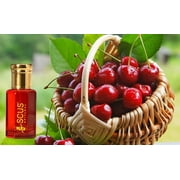 Cherry Fragrance for Men & Women Floral Fruity Concentrated Perfume oil Long Lasting Fragrance Non-Alcoholic (Parfum 12ml with Velvet Pouch)