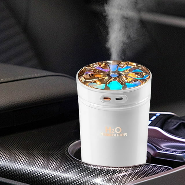 JWshufel Aromatherapy Humidifier with 7 Light Modes for Home Office Gym Use Quiet Indispensable Oil Diffuser 10.1 fl oz Tank USB Powered Portable Design Suit for Yoga and Sleep