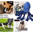 thumbnail image 3 of Dog Toys, Dog Plush Toy for Large Breed, Cute Squeaky Dog Toys with Crinkle Paper, Dog Chew Toys for Puppy, Small, Middle, Big Dogs (Octopus), 3 of 4