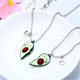 thumbnail image 5 of Htooo 2/3 piezas lindo medio corazón roto koala aguacate grabado Bff colgante cadena ajustable collar pulsera para mejor amiga mujer niña hombre niño Split Hea, 5 of 5