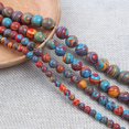 thumbnail image 2 of 62 Pcs Perles en Pierre Colorées Rondes Polies pour Fabrication de Bijoux Diy Multicolores, 2 of 8