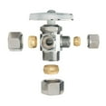 thumbnail image 2 of Thrifco 4405598 5/8 Inch Comp x 1/2 Inch Comp x 3/8 Inch Comp Multi Turn Brass Angle Stop Valve (Lead Free), 2 of 2