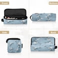 thumbnail image 5 of Hair Tool Organizer Bag with Heat Resistant Mat Removable Travel Storage Case for Hot Air Brushes Curling Irons White Butterflies Pattern, 5 of 8