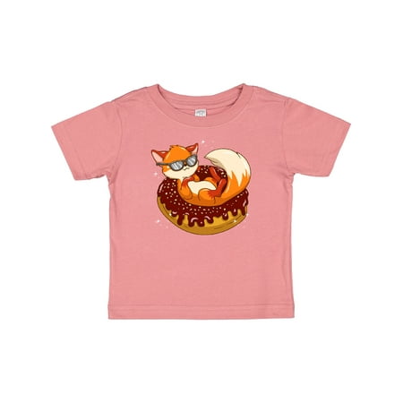 

Inktastic Fox Funny Donut Lover Gift Baby Boy or Baby Girl T-Shirt