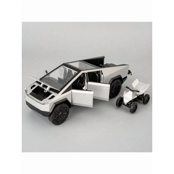 1:32 Scale Pickup SUV Model Toy Die-Cast Zinc Alloy Car with Sound & LED Lights | Pull-Back Action Vehicle | Collectible Christmas Surprise Toy Car for Birthday Gifts Boys Girls