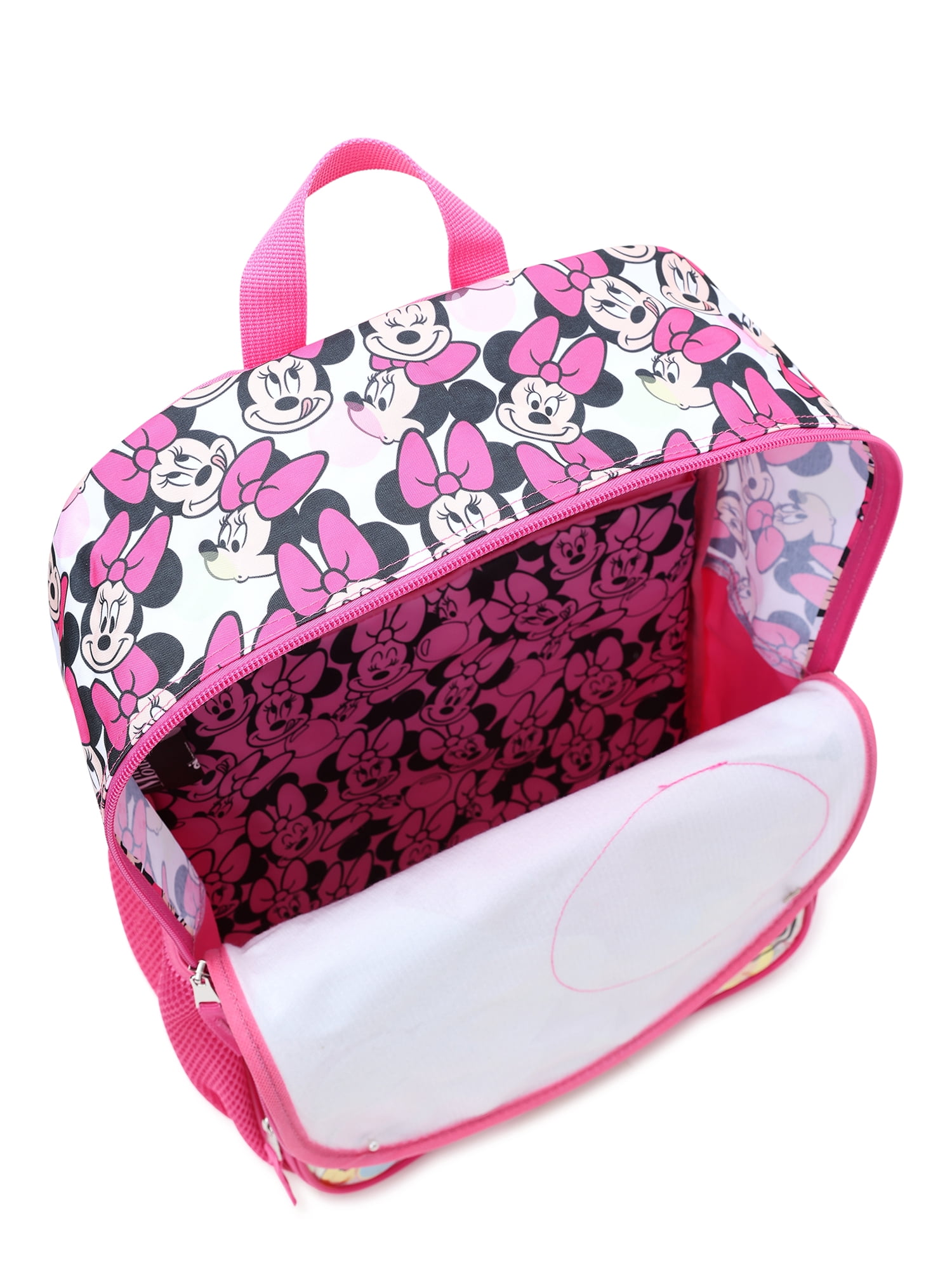 Disney Minnie Mouse Kids Happy Bubbles 17" Laptop Backpack, Pink