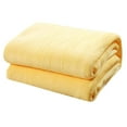 thumbnail image 2 of Sawvnm Super Soft Warm Solid Warm Micro Plush Fleece Blanket Throw Rug Sofa Bedding on Clearance, 2 of 2