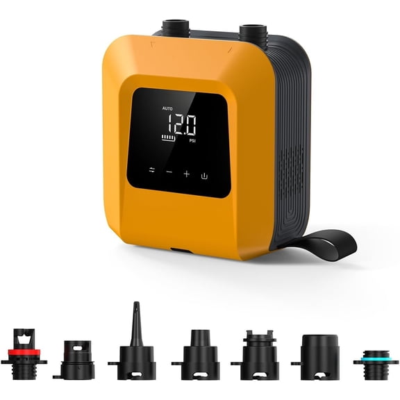 Electric Paddle Board Pump S1-20PSI Rechargeable SUP Pumps, Stage Inflation & Deflation, Suitable for Stand Up Paddle Boards, , Kayaks and Tent