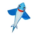 thumbnail image 5 of harayaa Shark Kite Lightweight Easy to Fly Animal Kite for Backyard Travel Grassland blue, 5 of 9