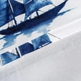 thumbnail image 2 of DriftAway Harbor Sailboat Ocean Print Blackout Thermal Insulated Window Curtain Valance Rod Pocket 52 Inches by 18 Inches Plus 2 Inches Header Navy, 2 of 10