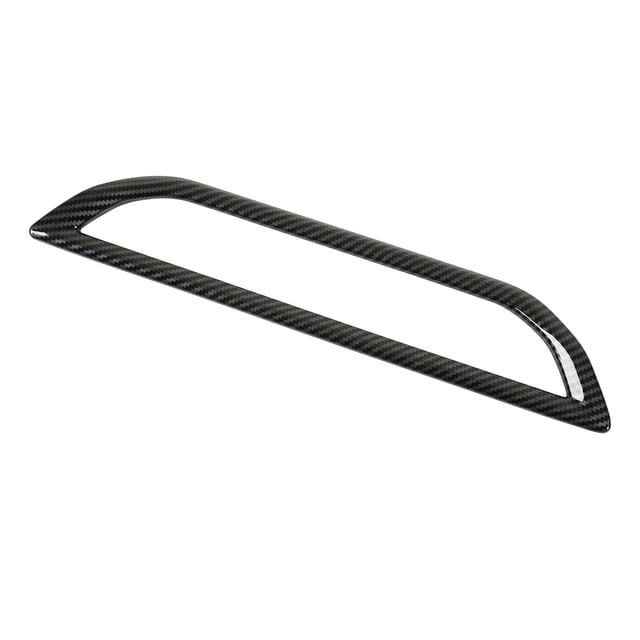 Cubierta de marco de salida de ventilación de aire para tablero, patrón de fibra de carbono, embellecedor de marco de salida de viento central, reemplazo para ID.4