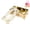 Golden White, variant on Rectangle Tissue Box Vintage European Tissue Box Cover Rectangle Rose Pattern Long Tissues Boxes Holder for Bathroom Vanity Countertop