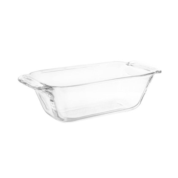 Molde Panqué PYROREY Transparente Diseño Rectangular con Agarraderas