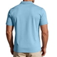 thumbnail image 5 of Men’s Hawaiian Polo Shirts Summer Golf Beach Short Sleeve Solid T-Shirts Quick Dry Lightweight Regular Fit Collared Shirt Light Blue 4XL, 5 of 6