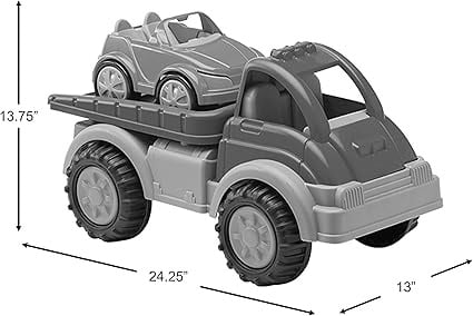 American Plastic Toys Gigantic Car Hauler Vehicle for Indoor & Outdoor Play, Ages 2+