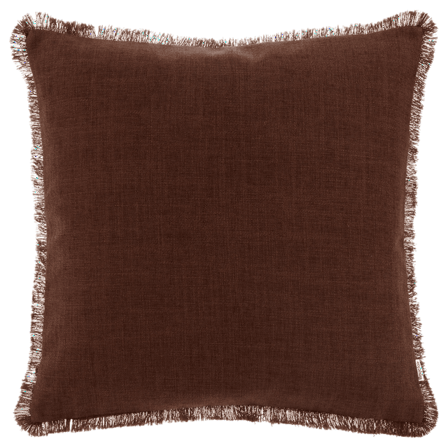 Bouclair Brown Taha Decorative Pillow 19x19 in (48x48 cm)