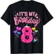 thumbnail image 1 of Playera para Mujer "Es Mi Cumpleaños 8 Donas" Feliz 8 Años Niña - Diseño Divertido, 1 of 5