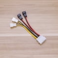 thumbnail image 4 of Cable adaptador PWM de 4 pines para CPU, 4 pines a 3 pines, para ventilador de CPU, placa base, divisor de ventilador (negro), 4 of 6